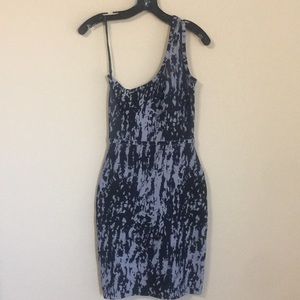Bcbg Max Azria One Shoulder Body Con Dress